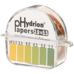  Essential Lab M 1250 Plastic Hydrion Vivid pH Test Paper Dispenser 