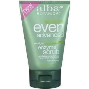  Alba Botanica Sea Enzyme Face Scrub 4 oz (Quantity of 4 