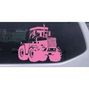 Pink 10in X 11.2in    Logging Skidder Business Car Window Wall Laptop 