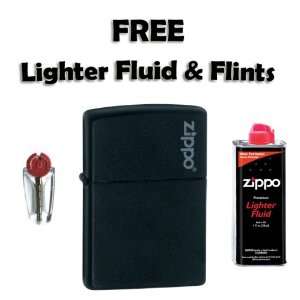  Lighter with Zippo Logo with FREE 4 oz can Premium lighter fluid 