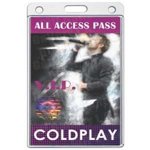  Coldplay All Access Laminated Pass V.I.P. 