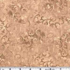  45 Wide Essentials Scroll Light Latte Fabric By The Yard 