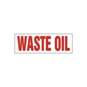 WASTE OIL 7 x 10 Dura Plastic Sign