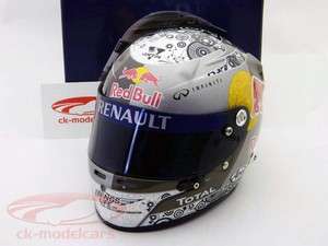   Vettel Red Bull Formel 1 Weltmeister 2010 helmet 12 Schuberth  