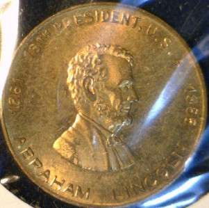 Abraham Lincoln ABE US MINT VER #1 Commemorative Bronze Medal 
