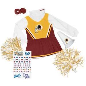  Washington Redskins Girls 4 6X Cheerleader Gift Set 