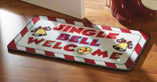Musical LED Lighted Christmas Jingle Bell Welcome Mat Doormat  