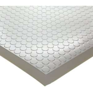   Mat, for Dry Areas, 4 Width x 5 Length x 0.43 Thickness, Silver