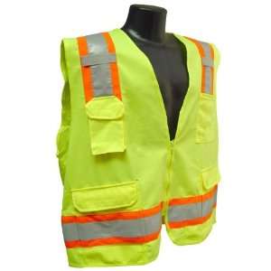 Radians SV6G2X Class 2 Two Tone Surveyor Safety Vests, Solid Mesh 