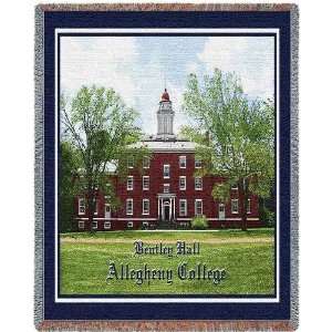  Allegheny College Bentley Hall Throw   70 x 54 Blanket 