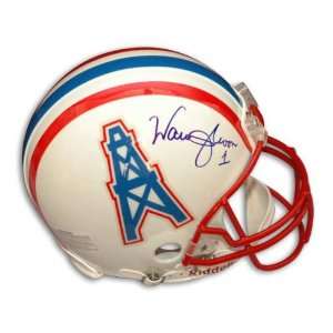 Warren Moon Houston Oilers Autographed Helmet