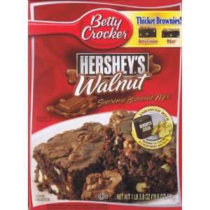 Betty Crocker Hersheys Walnut Supreme Brownie Mix (Pack of 8)  