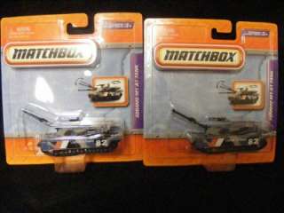 Matchbox Real Working Rigs Abrams M1 A1 Tank GRAY   Lot of 2  