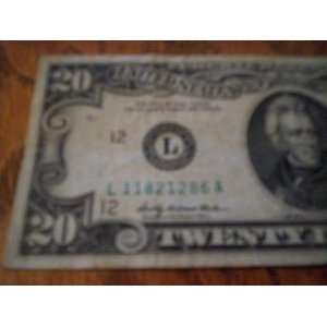  20$ 1969 FEDERAL RESERVE NOTE  BANK OF SAN FRANCISCO 