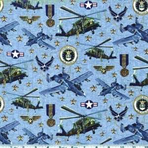  45 Wide Patriots Military Air Force Denim Fabric By The 
