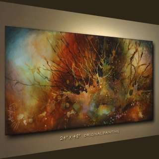 PAINTING ABSTRACT ART Modern contemporary Mix Lang Certified Orig 