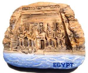 Abu Simbel Temple,Egypt Africa,resin 3D Fridge Magnet  