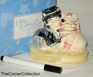 WHIMSICLAY CAT WEDDED BLISS CAKE TOPPER STATUE LACOMBE  