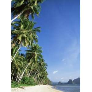  Beach Scene at El Nido, Bascuit Bay, Palawan, Philippines 