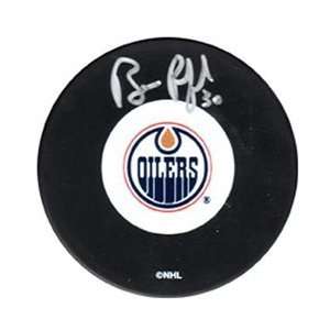  Frozen Pond Edmonton Oilers Bill Ranford Autographed Puck 
