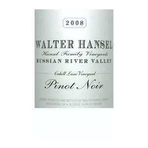  2008 Walter Hansel Cahill Lane Pinot Noir 750ml Grocery 