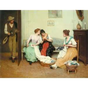   name The Friendly Gossips, By Blaas Eugene de 