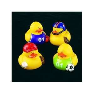  12 Sports Rubber Duckys Toys & Games