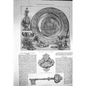  1872 Altar Piece St. PaulS Cathedral Temple Bar Key