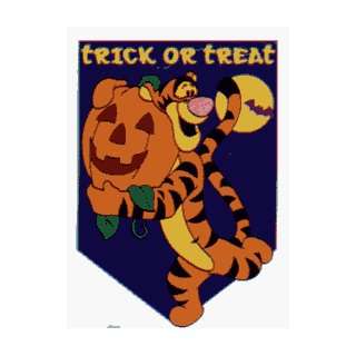   Trick or Treat Tigger Halloween Flag 28x44 Patio, Lawn & Garden