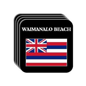  US State Flag   WAIMANALO BEACH, Hawaii (HI) Set of 4 Mini 
