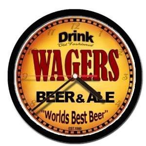  WAGERS beer and ale cerveza wall clock 