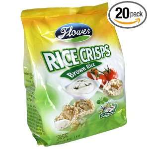 Oxygen Flower Rice Crisps, Whole Grain, 2.8 Ounce Units (Pack of 20 