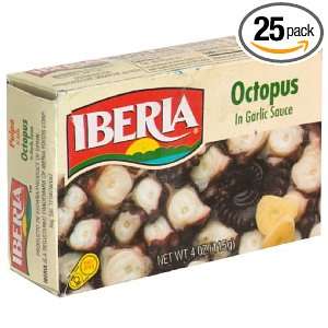Iberia Octopus In Garlic Sauce, 4 Ounce (Pack of 25)  