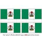 NIGERIA Nigerian State Flag Commonwealth 2 (50mm) Bumper Stickers 