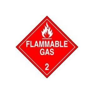 DOT Placards FLAMMABLE GAS (W/ GRAPHIC) 10 3/4 x 10 3/4 
