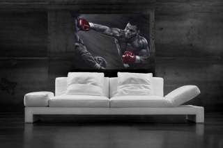 Mike Tyson Boxing Signed Art Painting Paper 36x24  