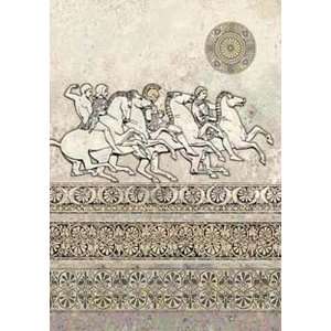  Blank Card Greek Horses Arts, Crafts & Sewing