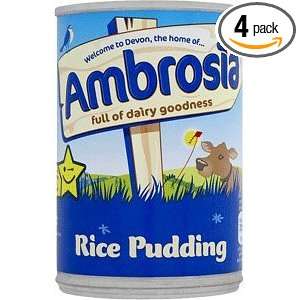 Ambrosia Devon Rice Pudding, 14.1 Ounce Can (Pack of 4)  