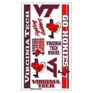  Virginia Tech Hokies Tattoo Sheet *SALE* Sports 