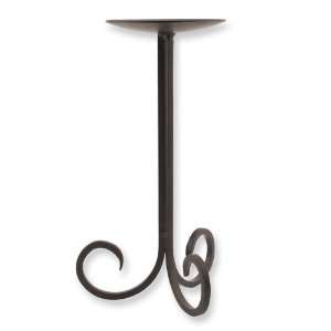    Stratford 9 inch Wrought Iron Pedestal Candle Holder Jewelry