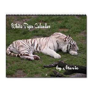  White Tiger Animal Wall Calendar by  Office 