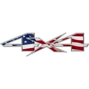  Full Color 4x4 Truck Decals with American Flag Automotive