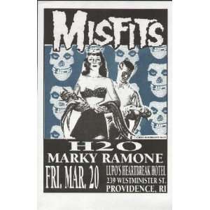  Misfits Marky Ramone Providence 1998 Concert Poster