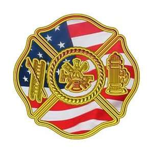  American Tradition Firefighter Decal   28 h   REFLECTIVE 