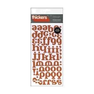 American Crafts Thickers Chipboard Glitter Alphabet Stickers 5.625x11 
