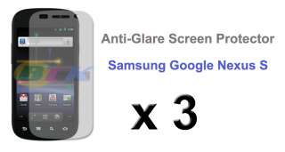 3x Matte LCD Screen Guard Samsung Google Nexus S i9020  