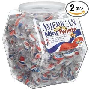 Atkinson American Flag Mint Twists, 240 Count Jars (Pack of 2)