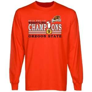 NCAA Oregon State Beavers 2012 Pac 12 Wrestling Champions Long Sleeve 