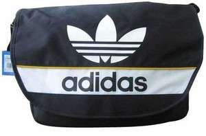 BN Adidas Originals CS Messenger Bag Black w/ White Logo E41893  