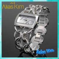 Alias Kim New Modern Design Delicate Silver Ladies Women Girl Quartz 